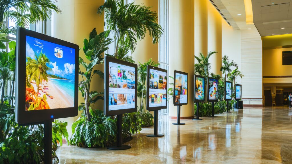 Video Wall in Hotel Lobby